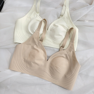 古妃1162超薄兔耳朵无痕内衣果冻条水晶杯聚拢收副乳无钢圈文胸女