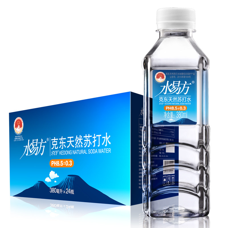 黑龙江克东县苏打水4l/500ml/380ml无添加弱碱性小分子矿泉水包邮