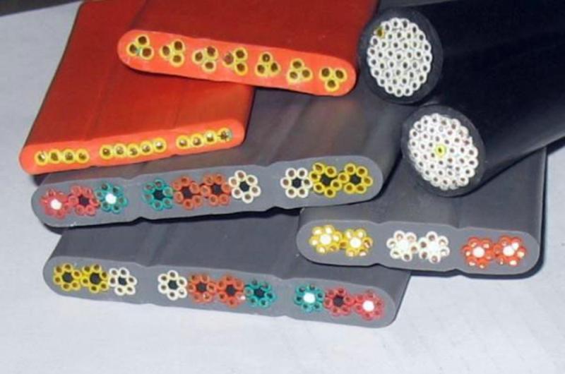 6芯0.75平方扁平电缆 天车行车扁线 行车排线 自动伸缩门扁线