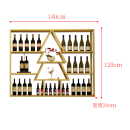 销酒架红酒架墙上壁挂置物架红酒酒柜展示架收纳柜酒吧吧台背景品