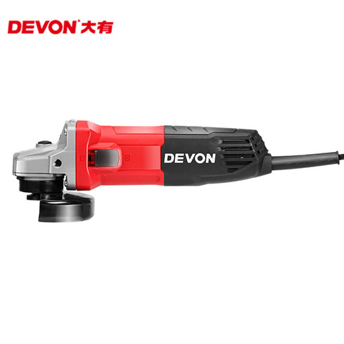大有Devon100mm侧开关角磨机2827细手柄角向磨光机切割机打磨机
