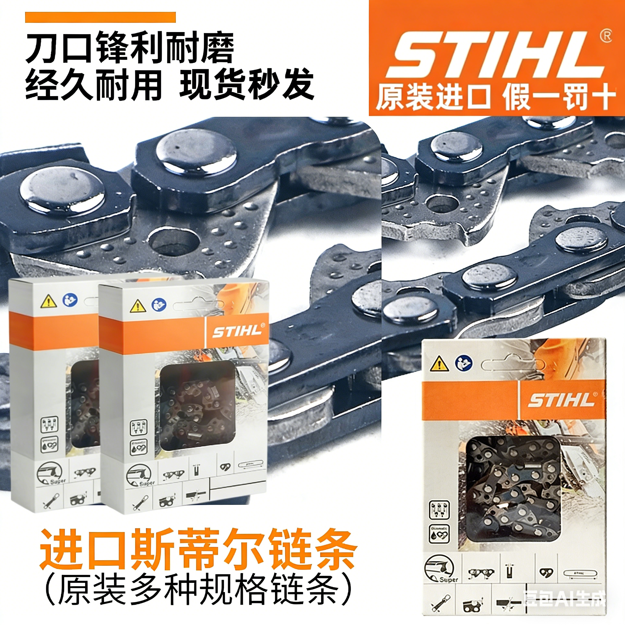 斯蒂尔油锯链条Sthil170/180/251/382德国原装进口正品18寸20寸