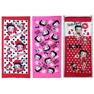 女孩卡通全棉儿童面巾