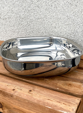 chockmen卓德铭18/10不锈钢方圆盘家用加厚烤盘电磁炉燃气灶通用