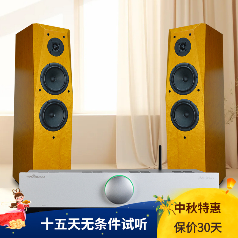 全想C200组合套装音响家用hifi发烧级双6.5寸三分频落地无源音箱