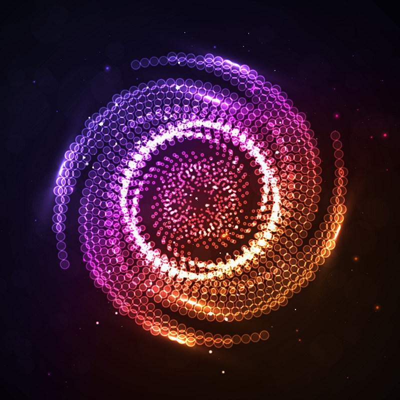 q12动感曲线波纹波浪粒子科技眩光流体线条背景eps矢量设计素材