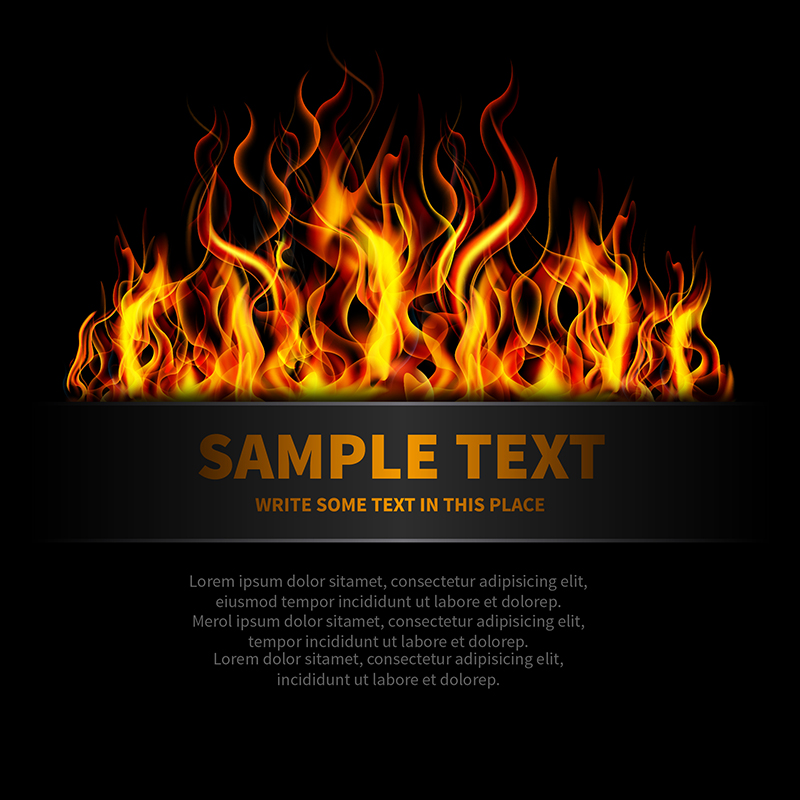 h02火元素火苗火把火光火焰火炬柴火燃烧爆炸背景ai矢量设计素材