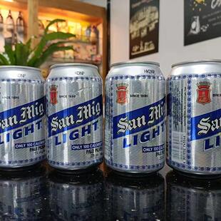 原瓶进口菲律宾原瓶进口生力啤酒 330ML*24支整箱生力清啤