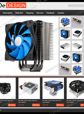 ebay描述模版 ebay listing 模版定制设计 电子产品3C家电黑橙色