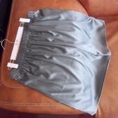 弹力缎高腰休闲宽松五分直筒男无接拼沙滩裤 加肥大码 桑蚕真丝短裤