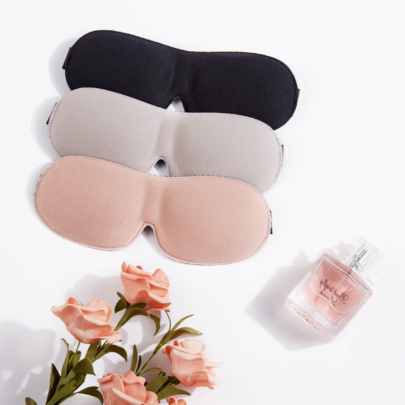 真丝睡眠眼罩护眼缓解眼疲劳桑蚕丝飞机睡觉遮光眼罩耳塞套装