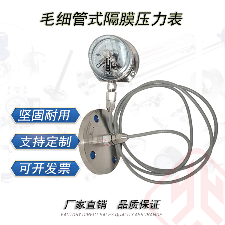 不锈钢耐震隔膜电接点压力表