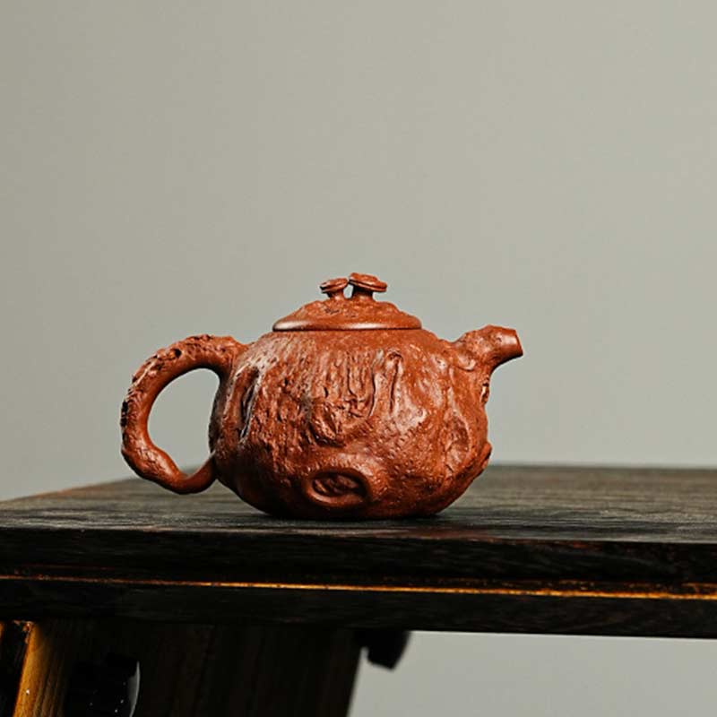 宜兴手工紫砂壶供春壶田园风办公家用收藏装饰摆件段泥黄金段泥