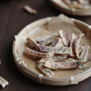 香葱芋头条干槟榔荔浦芋果蔬干脆片围炉茶点零食飨韵 难得咸食
