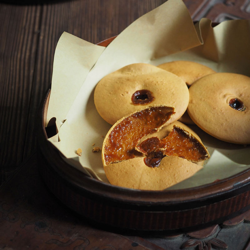 夹心老式糕点铜锣烧红糖肚脐饼