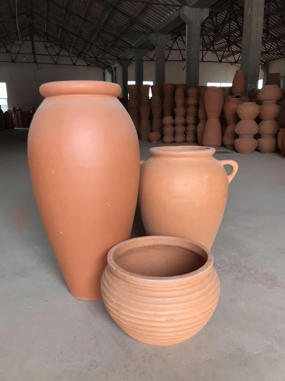 红陶花盆庭院大花盆户外景观陶罐