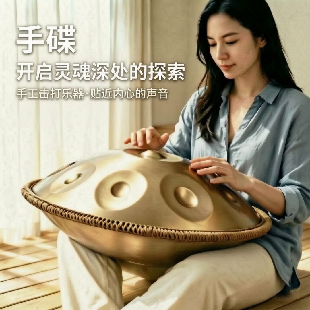 手碟鼓专业级 handpan手碟无忧鼓空灵鼓乐器色空鼓 钢舌鼓碟星