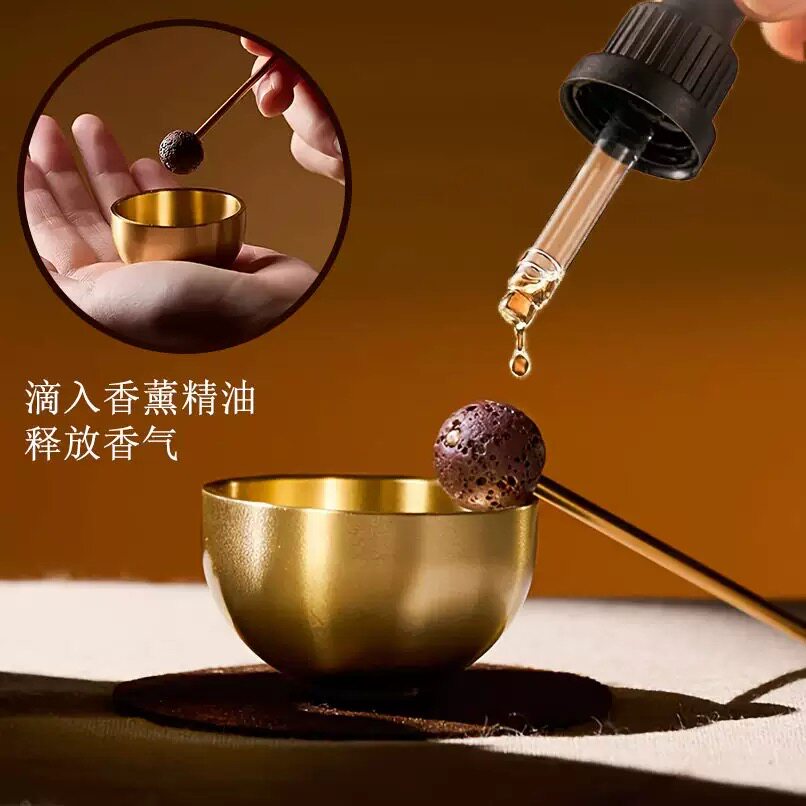 迷你香气颂钵 精油香薰扩香摆件手工钵音疗静心静思解压送礼
