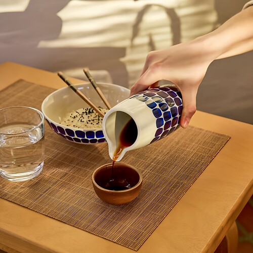 芬兰arabia陶瓷餐具家用蓝色红色
