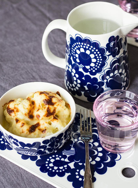 芬兰Arabia埃斯泰里平盘子饭碗马克杯面包托盘盛水壶花瓶陶瓷餐具