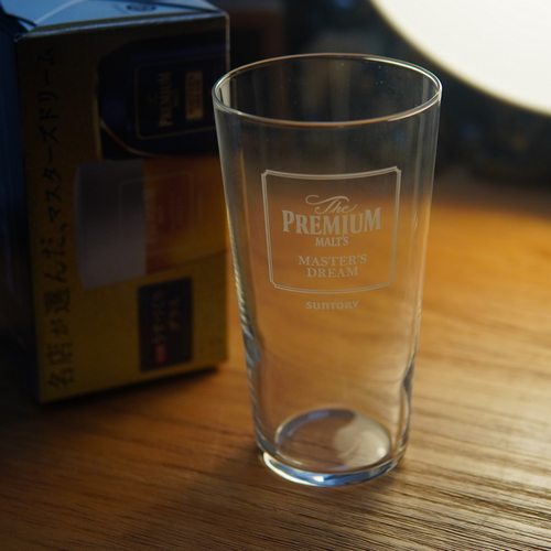 日本SUNTORY三得利PREMIUM MALT'S 梦想酿造家神泡啤酒玻璃杯