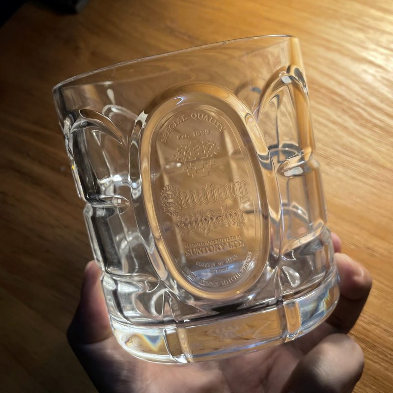 日本SUNTORY LTD三得利WHISKEY 龟甲型水晶冰桶威士忌冰桶1000ml