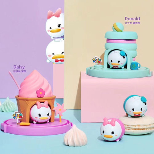 GOLDLOK迪士尼TSUM 甜品屋盲盒场景萌系公仔摆件批发迪士尼盲盒