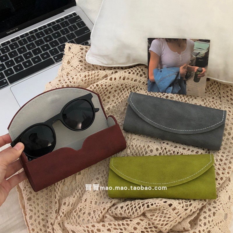 高级感复古便携防尘眼镜盒