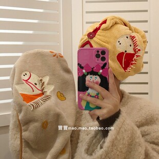 2026双利新品 新年小马系列干发帽加厚超强吸水速干不掉毛干发巾