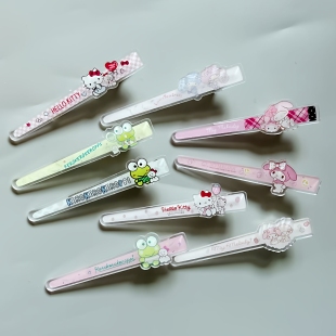 满38元 卡通可爱kt美乐蒂鸭嘴夹刘海发饰头饰发夹可爱日系发卡 包邮
