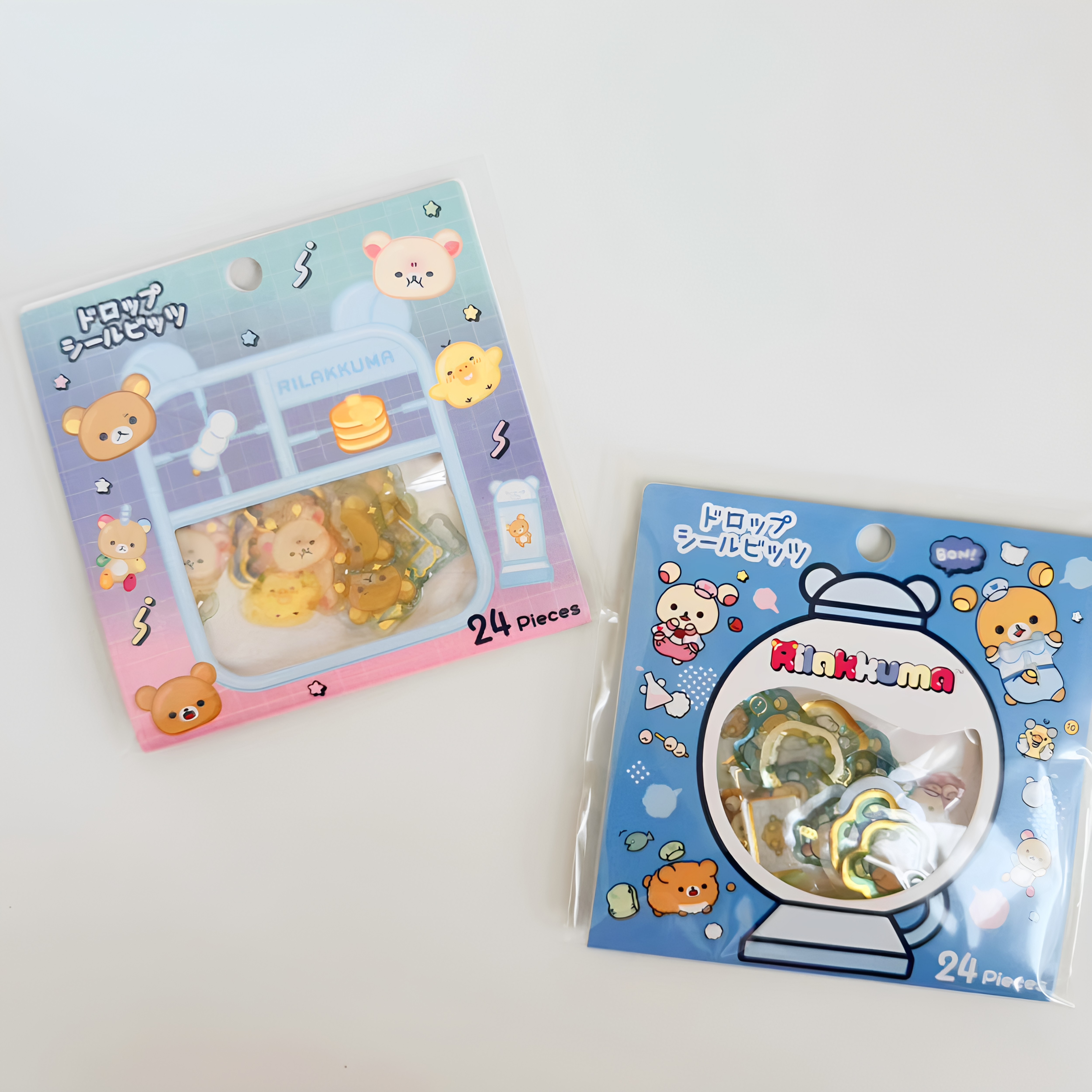 满38元包邮日单san-x轻松熊rilakkuma 7月实验室手帐装饰贴纸粘纸