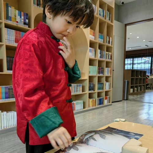 双面穿儿童拜年服新中式新年唐装