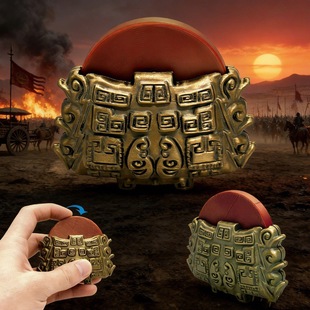 3d打印玩具古天乐版寻秦记穿越器做旧仿古铜时光机信号接收器