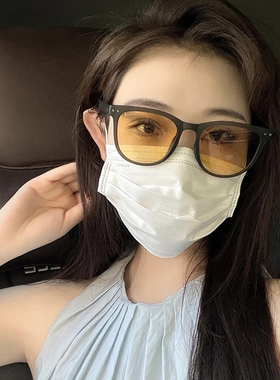 遮阳方形复古女生小众