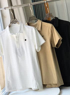 鸟家同款 四面弹力免烫抗皱 夏季时尚翻领POLO衫男士短袖T恤B3850