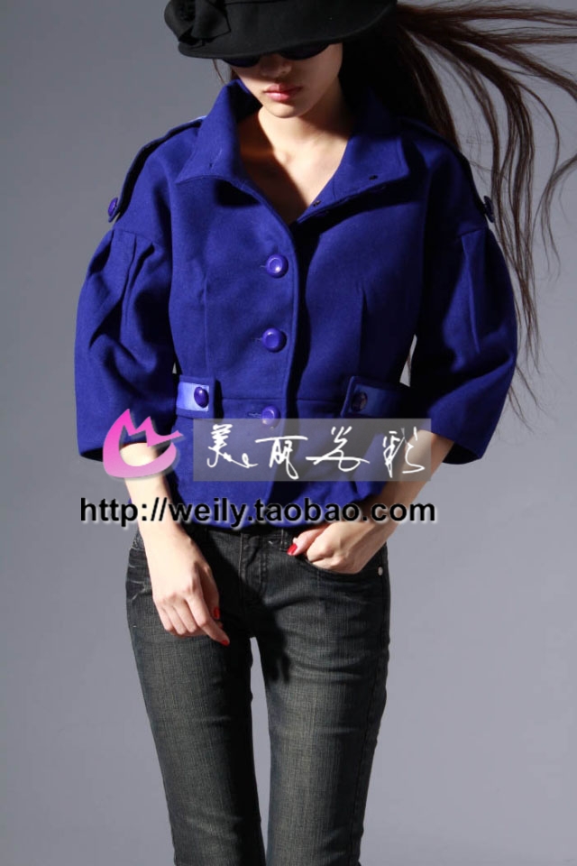 清年代淑女夹棉呢子短外套SSND