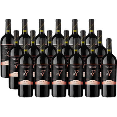 长城北纬37甄酿级赤霞珠红酒6瓶