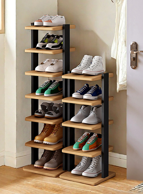 鞋架子家用门口多层简易入户门后收纳架出租房室内窄小鞋架鞋柜