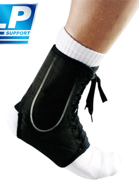 LP透气运动护踝U型弹簧支撑可调松紧防震男女通用黑色787