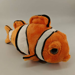 可爱海底小丑鱼尼莫毛绒玩具居家装饰丑萌鱼公仔布娃娃