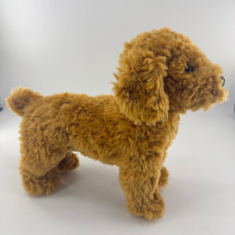 仿真泰迪犬毛绒立体站姿治愈玩偶