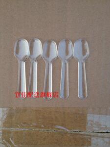 包邮5000个一次性冰淇淋勺透明塑料勺塑料更品尝勺3#啫喱更