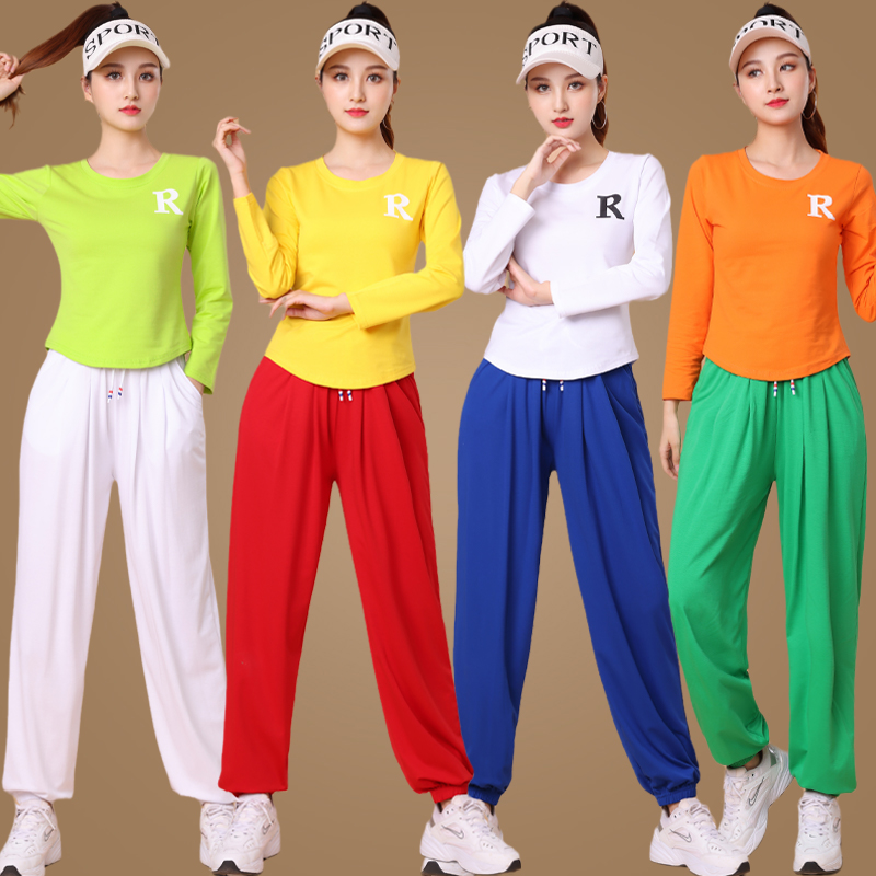 运动舞蹈服套装广场舞舒适透气