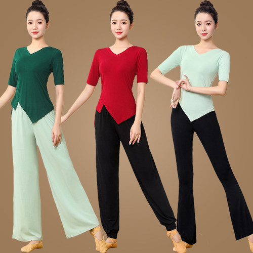 广场舞瑜伽练功服莫代尔舒适透气