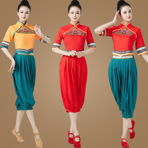 姿美特广场舞秧歌服套装漂亮韵味