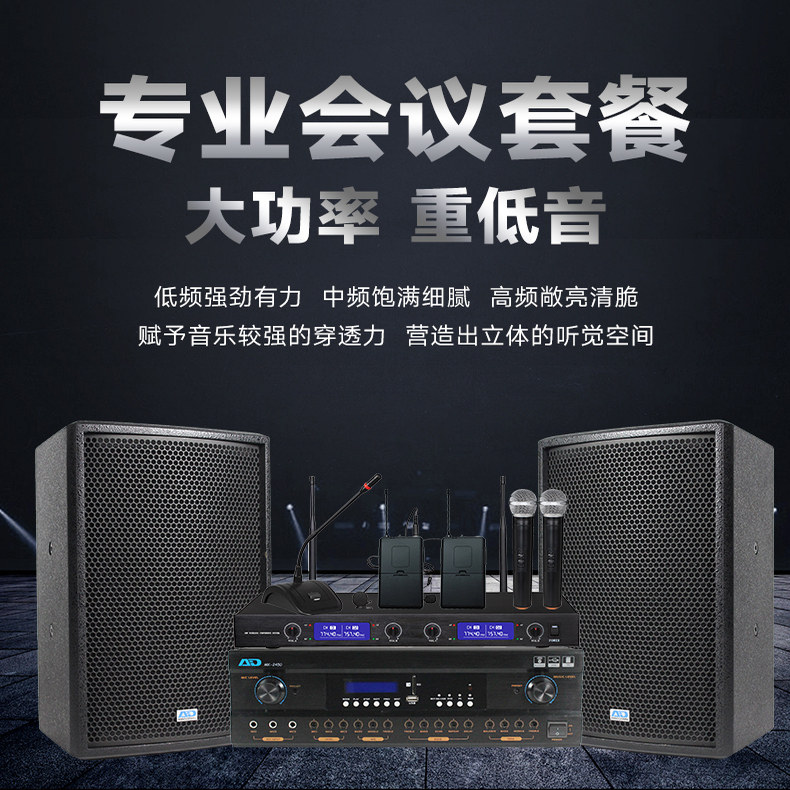 AD会议室多功能厅广播音响政企报告厅音响工厂定制系统