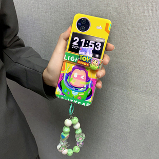 铰链全包折叠屏适用于vivoxFlip手机壳xflip女款 flip创意巴斯 保护套vivo小折叠屏新款