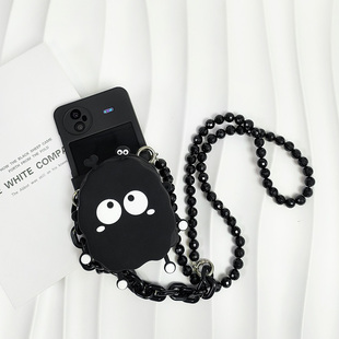 保护套肤感防摔斜挎女款 煤怪零钱包铰链全包折叠屏适用于VIVO XFlip手机壳xflip个性