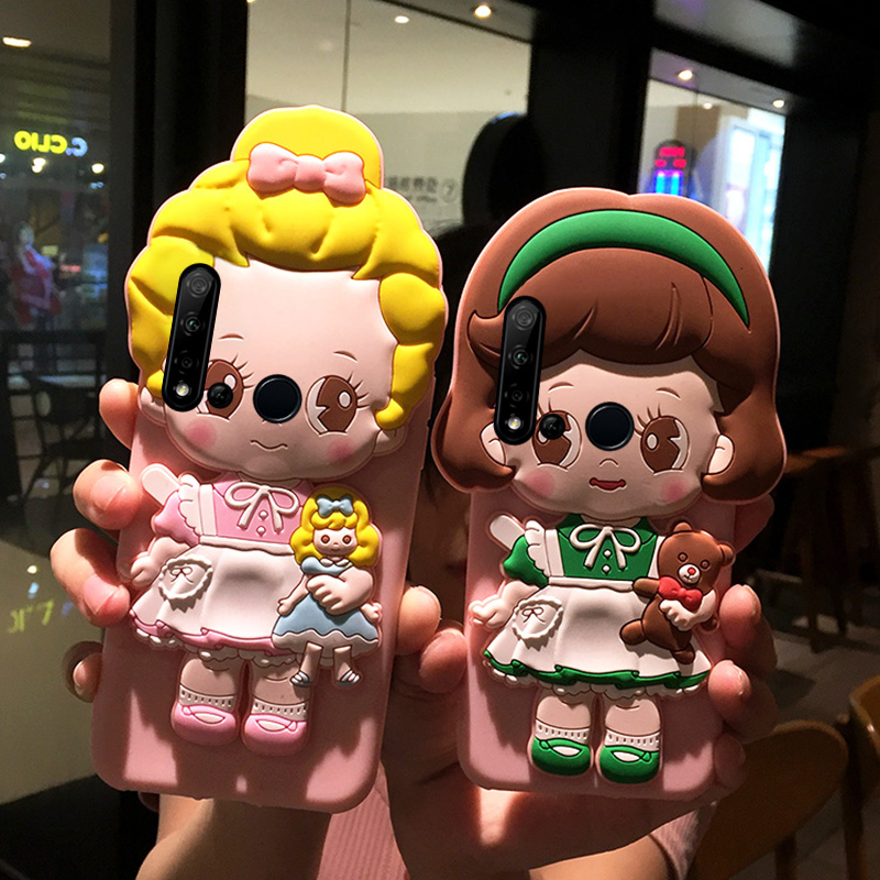 限时2件3折基新达华为荣耀20可爱立体软手机壳