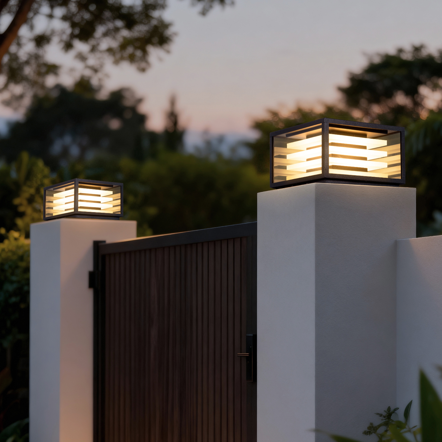 米罗兰全新现代简约柱头灯